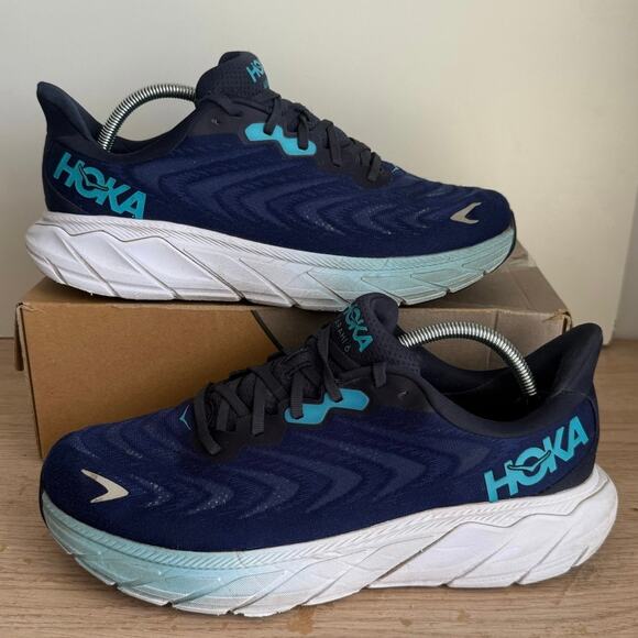 Hoka One One Arahi 6 Blue/White Men Running Sneakers- SZ 11 main image 4